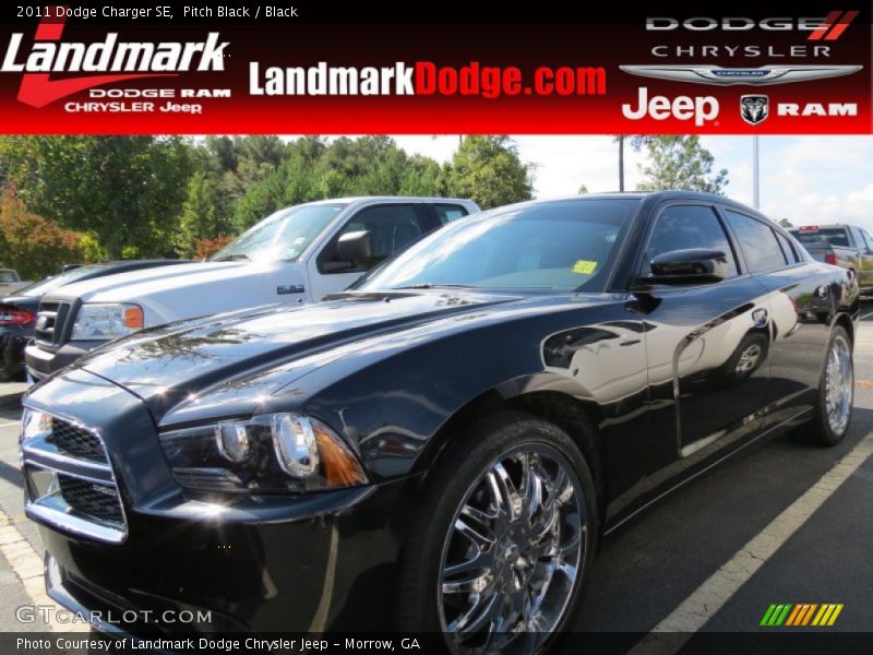Pitch Black / Black 2011 Dodge Charger SE