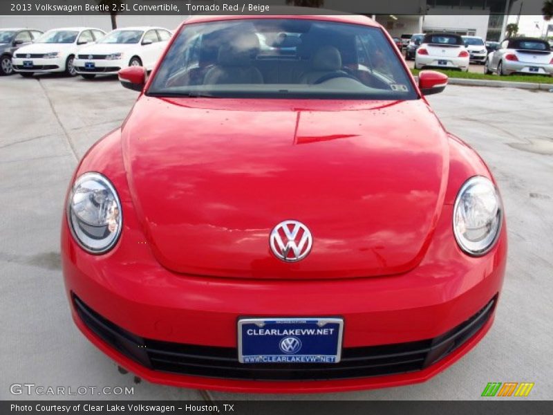 Tornado Red / Beige 2013 Volkswagen Beetle 2.5L Convertible