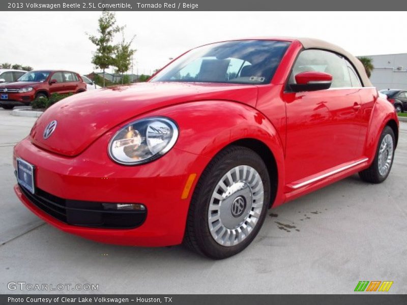 Tornado Red / Beige 2013 Volkswagen Beetle 2.5L Convertible