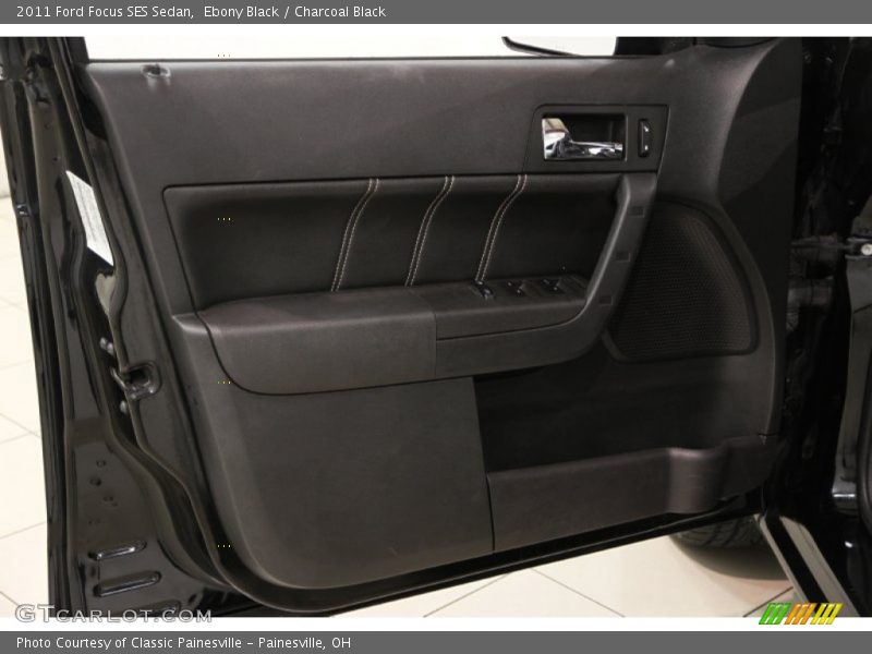 Ebony Black / Charcoal Black 2011 Ford Focus SES Sedan