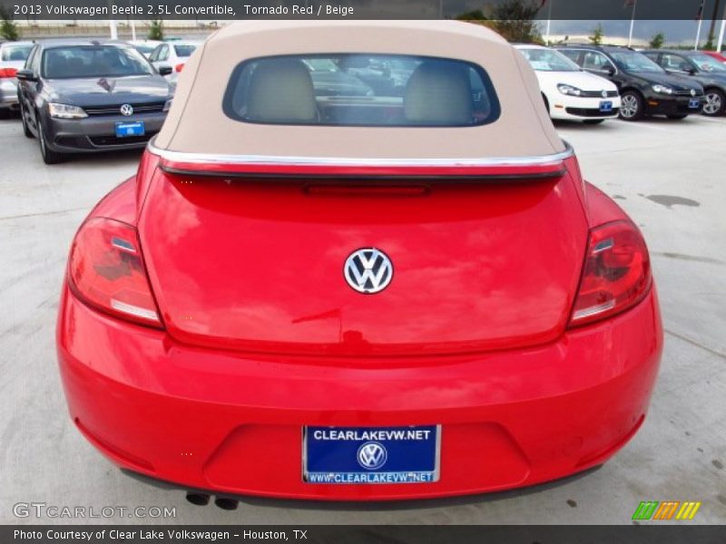 Tornado Red / Beige 2013 Volkswagen Beetle 2.5L Convertible