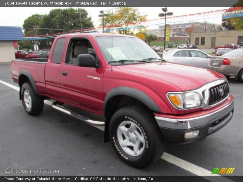 Impulse Red Pearl / Charcoal 2004 Toyota Tacoma V6 Xtracab 4x4