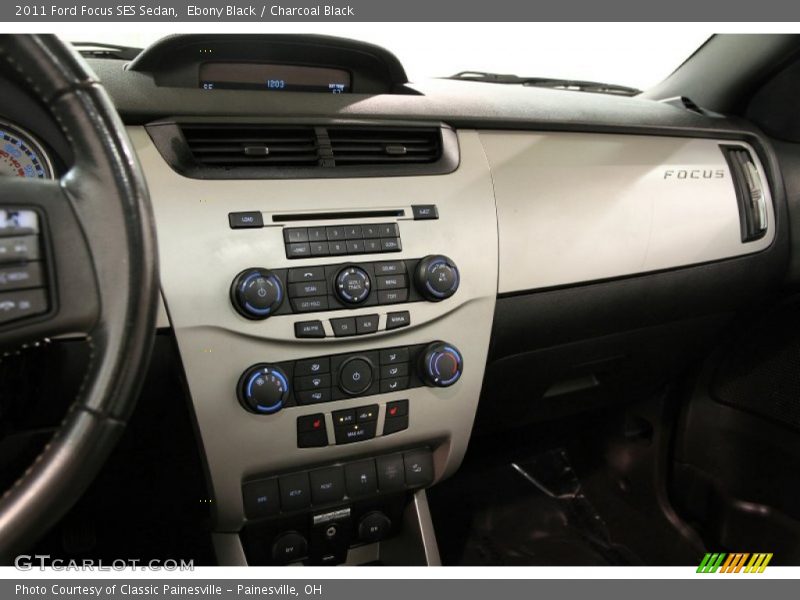 Ebony Black / Charcoal Black 2011 Ford Focus SES Sedan