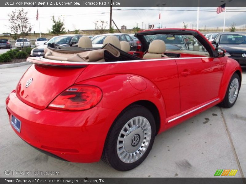 Tornado Red / Beige 2013 Volkswagen Beetle 2.5L Convertible