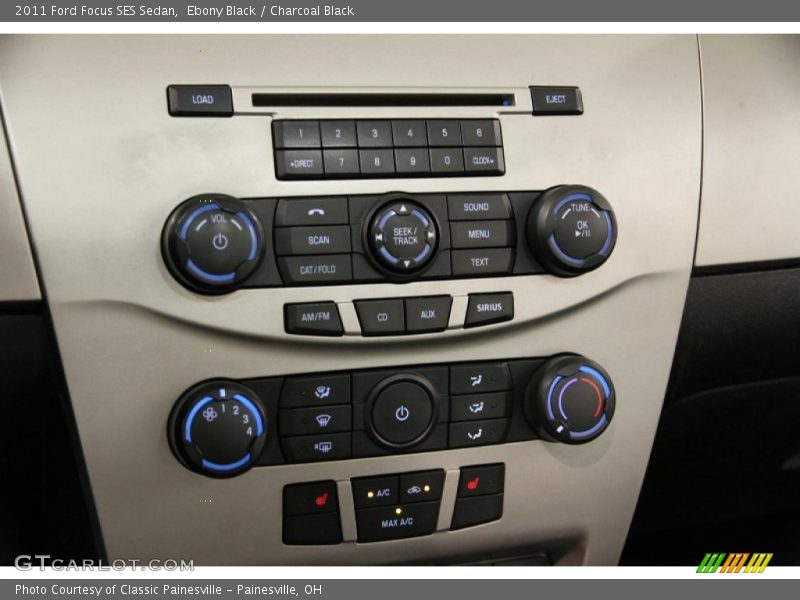 Ebony Black / Charcoal Black 2011 Ford Focus SES Sedan