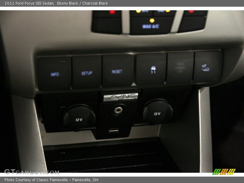 Ebony Black / Charcoal Black 2011 Ford Focus SES Sedan