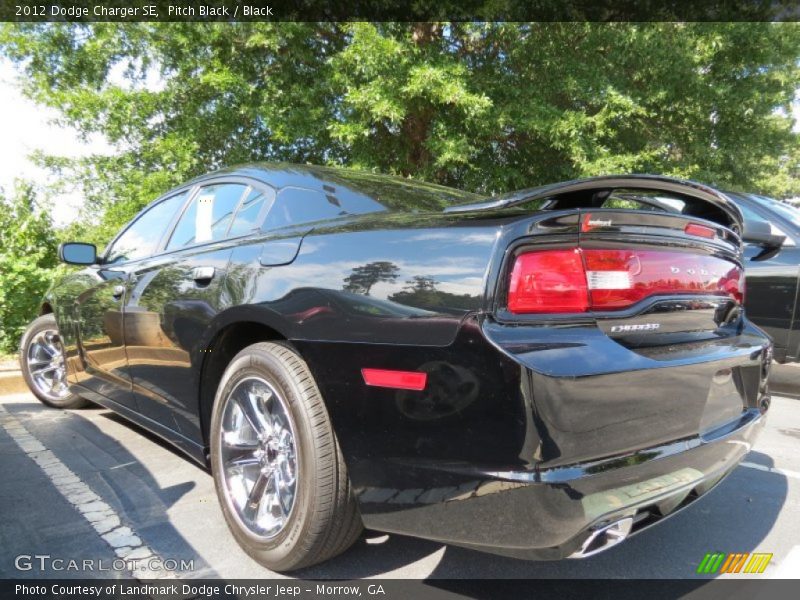 Pitch Black / Black 2012 Dodge Charger SE