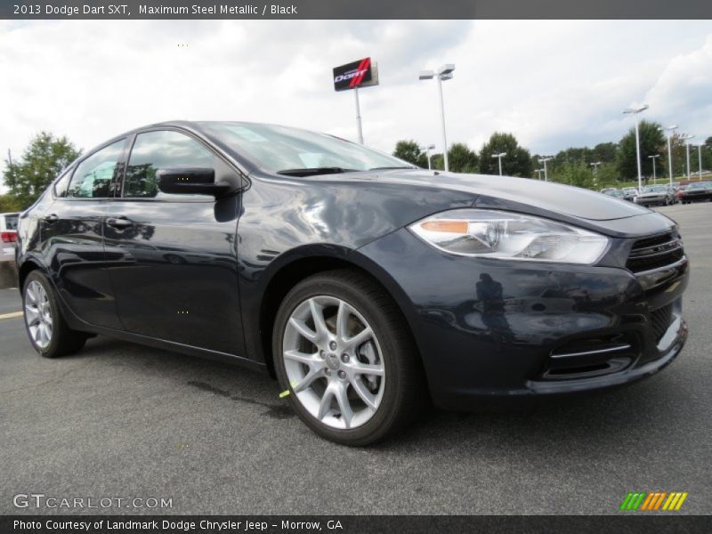 Maximum Steel Metallic / Black 2013 Dodge Dart SXT