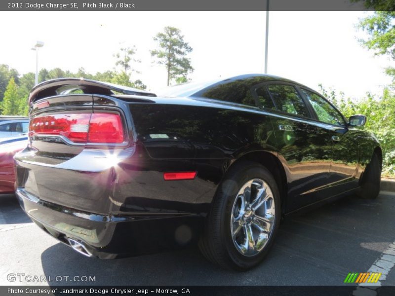 Pitch Black / Black 2012 Dodge Charger SE