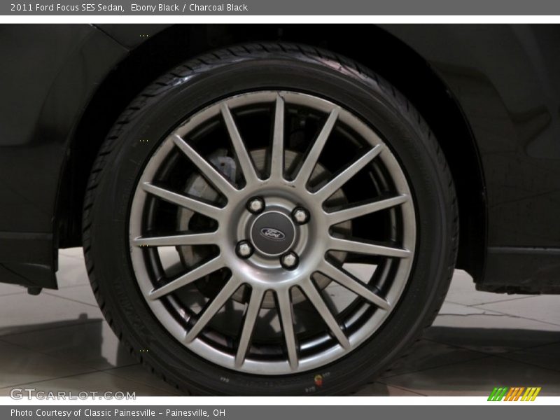 Ebony Black / Charcoal Black 2011 Ford Focus SES Sedan