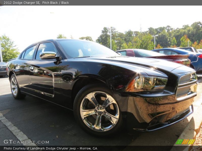 Pitch Black / Black 2012 Dodge Charger SE