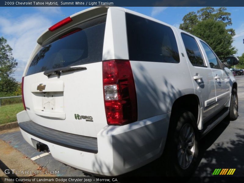 Summit White / Light Titanium 2009 Chevrolet Tahoe Hybrid