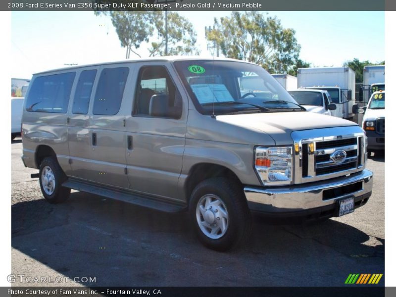 Pueblo Gold / Medium Pebble 2008 Ford E Series Van E350 Super Duty XLT Passenger