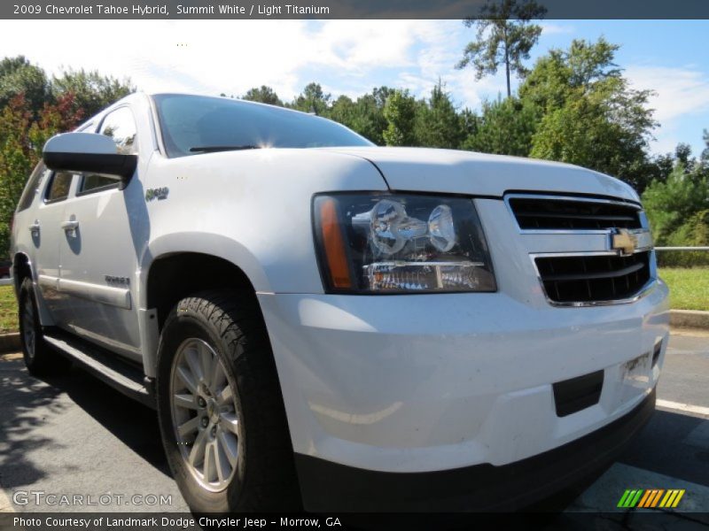 Summit White / Light Titanium 2009 Chevrolet Tahoe Hybrid