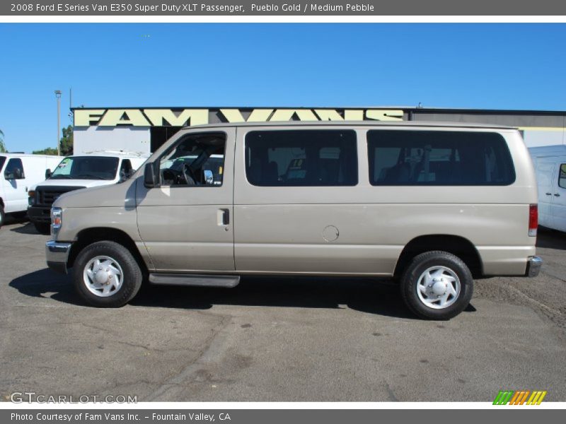 Pueblo Gold / Medium Pebble 2008 Ford E Series Van E350 Super Duty XLT Passenger