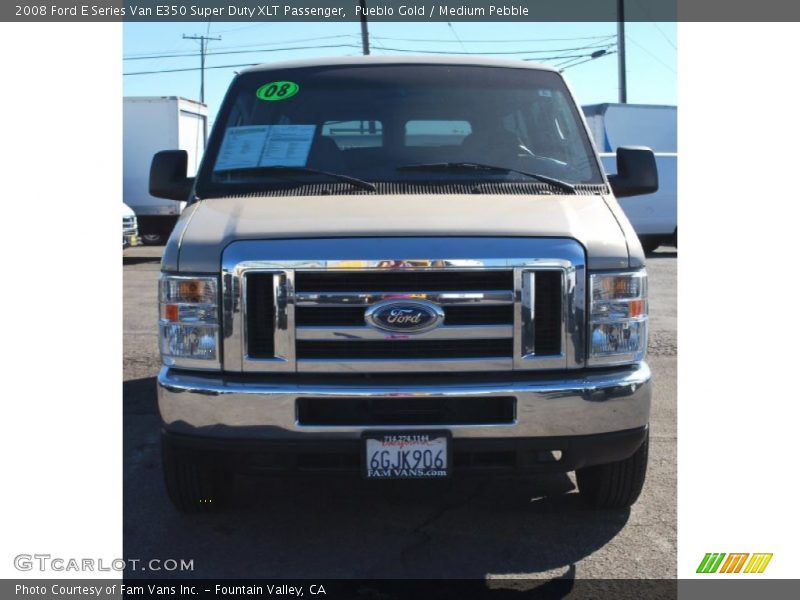 Pueblo Gold / Medium Pebble 2008 Ford E Series Van E350 Super Duty XLT Passenger