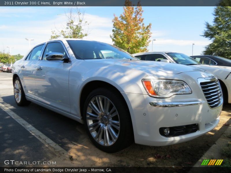 Bright White / Black 2011 Chrysler 300 C Hemi