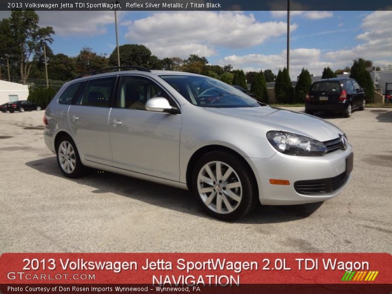 Reflex Silver Metallic / Titan Black 2013 Volkswagen Jetta TDI SportWagen