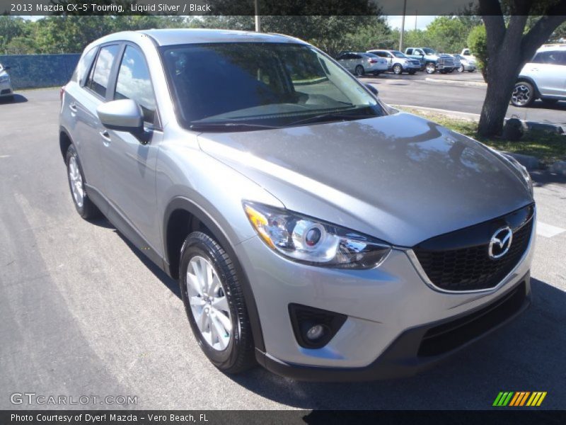 Liquid Silver / Black 2013 Mazda CX-5 Touring