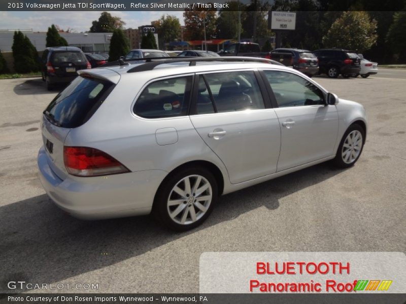 Reflex Silver Metallic / Titan Black 2013 Volkswagen Jetta TDI SportWagen