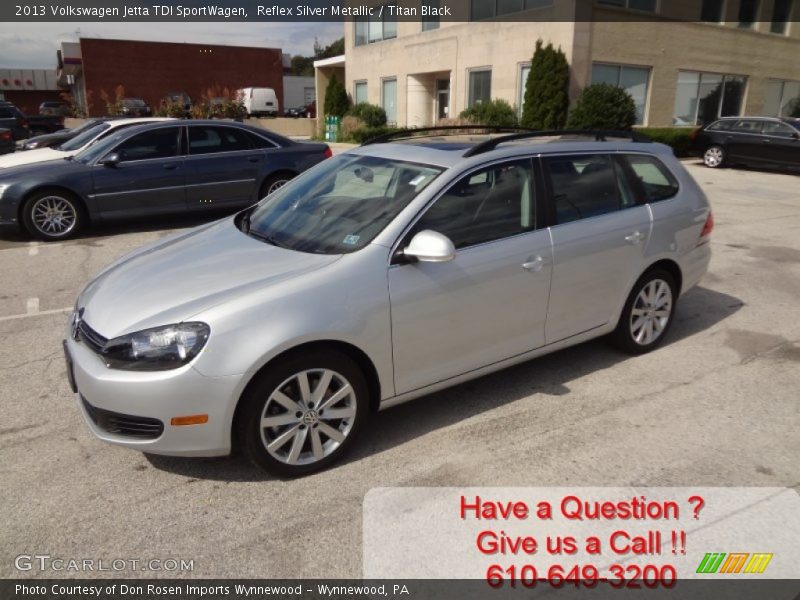 Reflex Silver Metallic / Titan Black 2013 Volkswagen Jetta TDI SportWagen