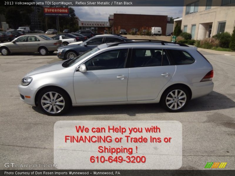 Reflex Silver Metallic / Titan Black 2013 Volkswagen Jetta TDI SportWagen