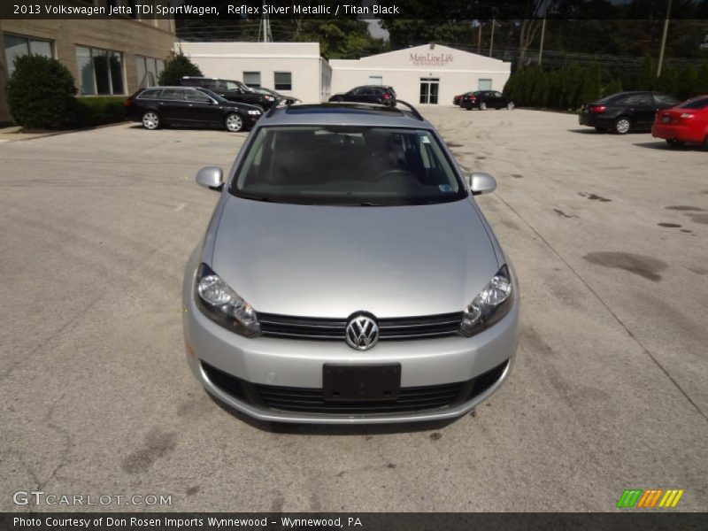 Reflex Silver Metallic / Titan Black 2013 Volkswagen Jetta TDI SportWagen