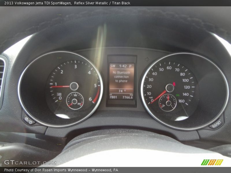 Reflex Silver Metallic / Titan Black 2013 Volkswagen Jetta TDI SportWagen