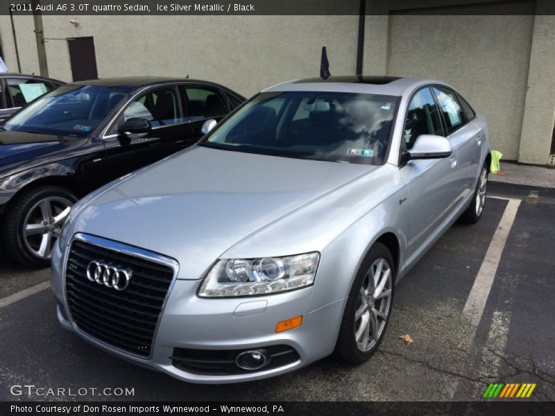 Ice Silver Metallic / Black 2011 Audi A6 3.0T quattro Sedan