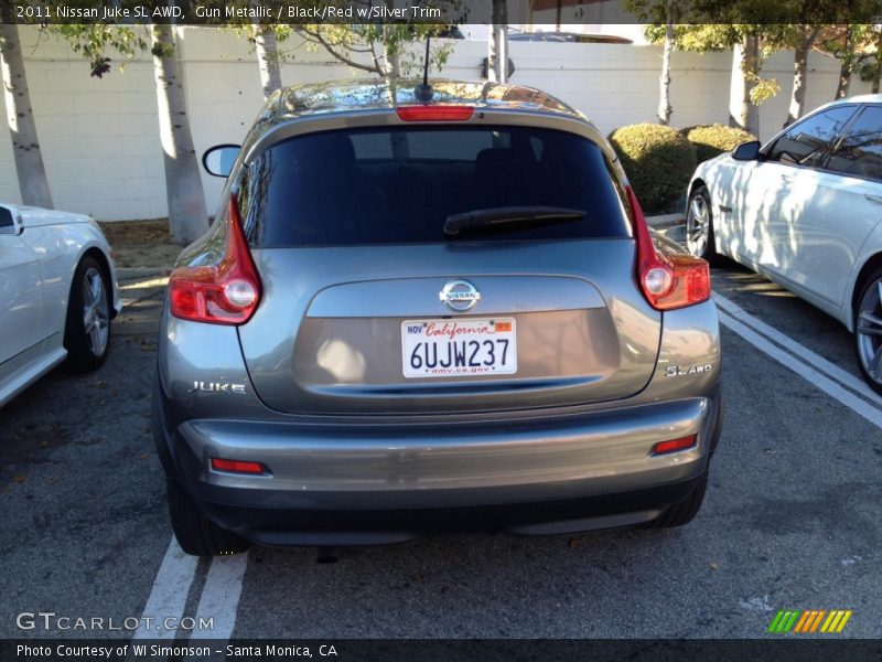 Gun Metallic / Black/Red w/Silver Trim 2011 Nissan Juke SL AWD