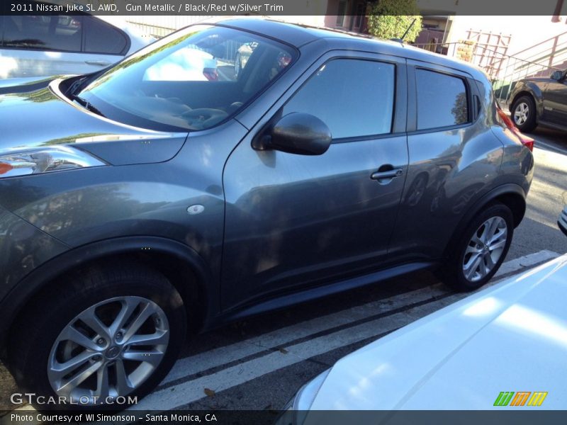 Gun Metallic / Black/Red w/Silver Trim 2011 Nissan Juke SL AWD
