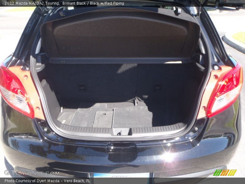Brilliant Black / Black w/Red Piping 2012 Mazda MAZDA2 Touring