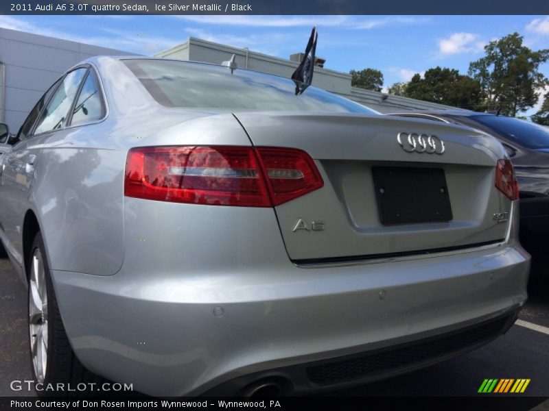 Ice Silver Metallic / Black 2011 Audi A6 3.0T quattro Sedan