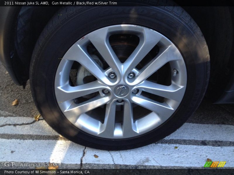 Gun Metallic / Black/Red w/Silver Trim 2011 Nissan Juke SL AWD