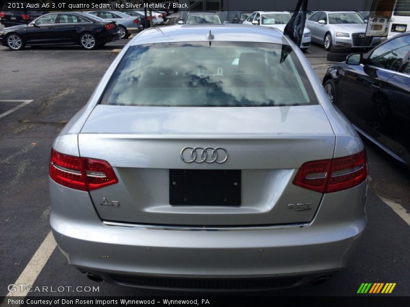 Ice Silver Metallic / Black 2011 Audi A6 3.0T quattro Sedan
