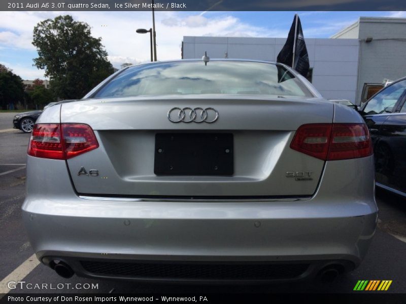 Ice Silver Metallic / Black 2011 Audi A6 3.0T quattro Sedan