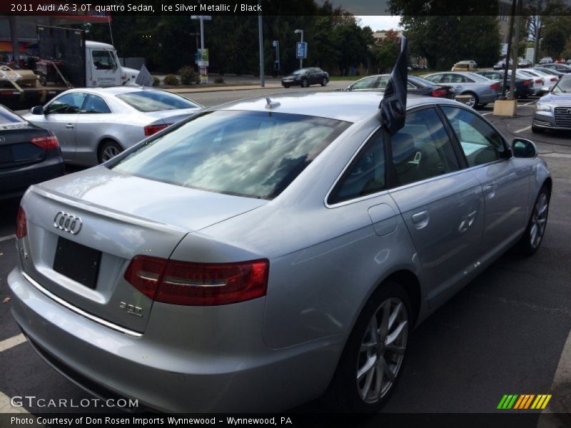 Ice Silver Metallic / Black 2011 Audi A6 3.0T quattro Sedan
