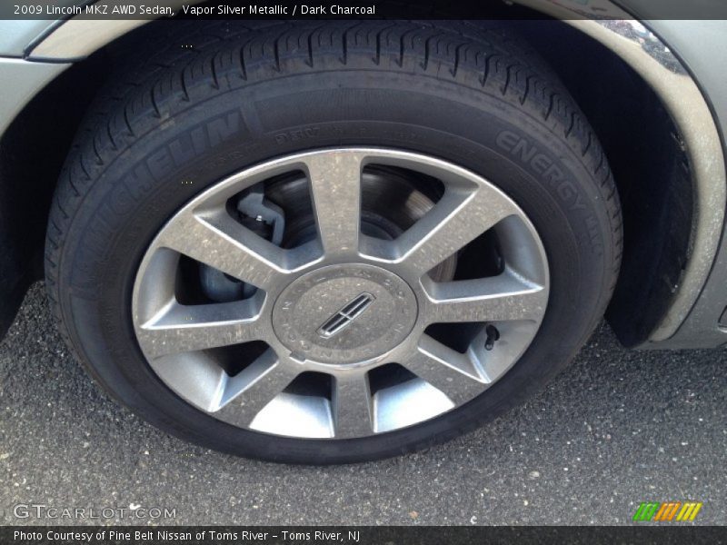 Vapor Silver Metallic / Dark Charcoal 2009 Lincoln MKZ AWD Sedan