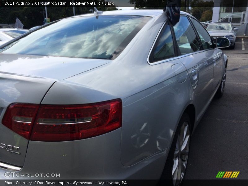 Ice Silver Metallic / Black 2011 Audi A6 3.0T quattro Sedan