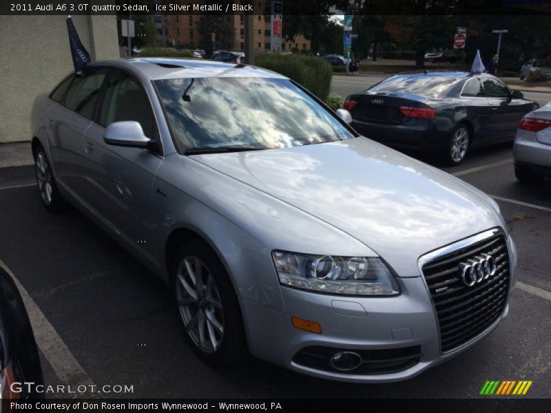 Ice Silver Metallic / Black 2011 Audi A6 3.0T quattro Sedan