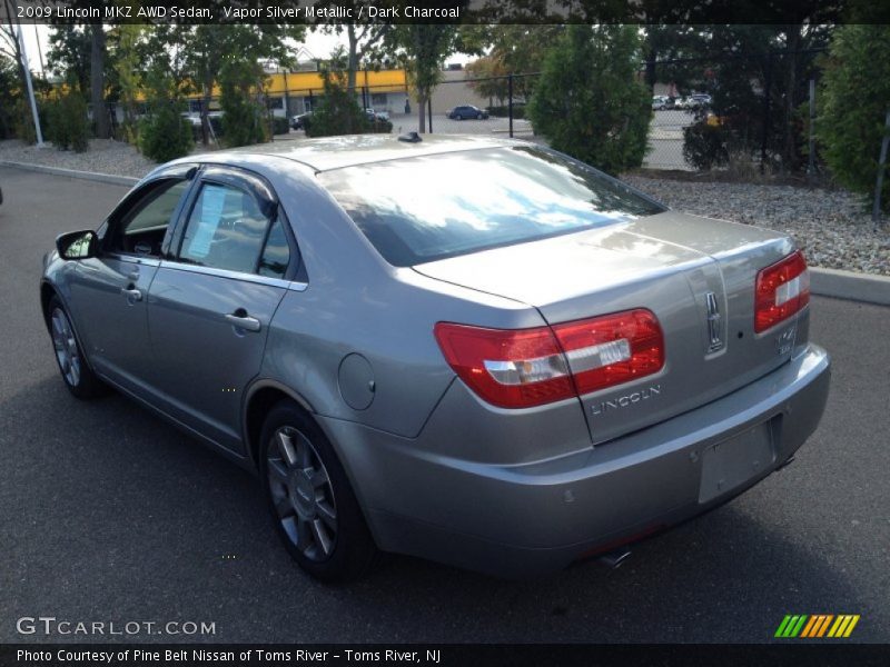 Vapor Silver Metallic / Dark Charcoal 2009 Lincoln MKZ AWD Sedan