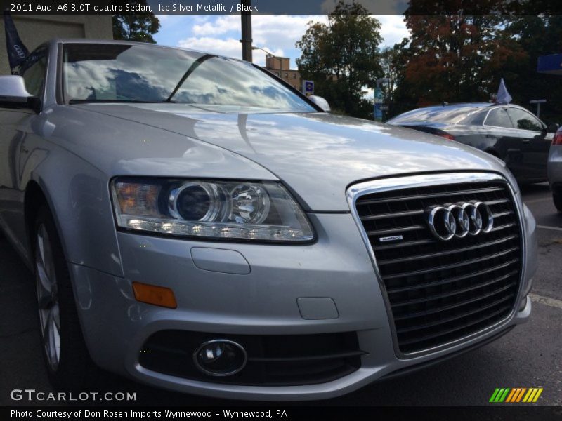 Ice Silver Metallic / Black 2011 Audi A6 3.0T quattro Sedan