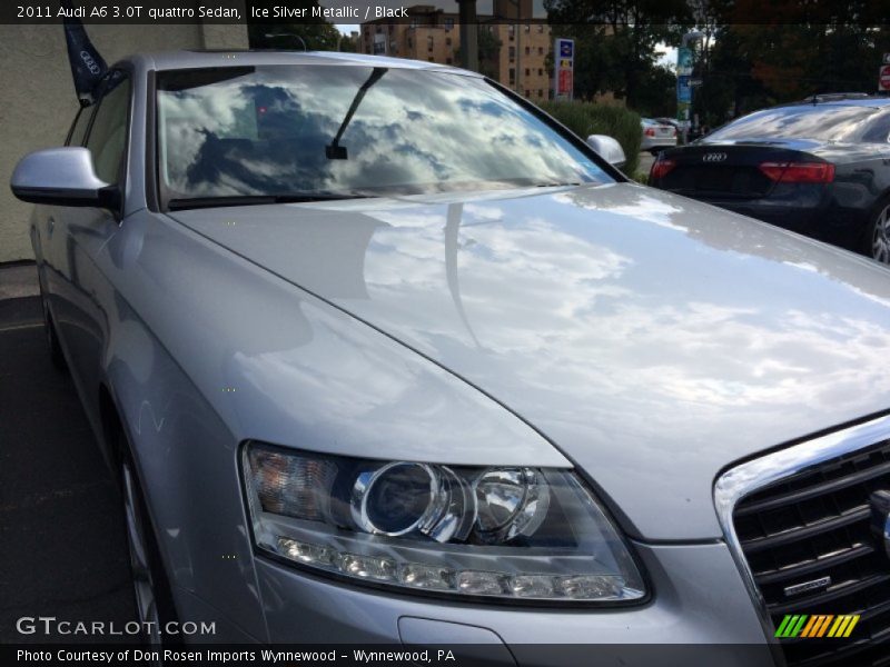 Ice Silver Metallic / Black 2011 Audi A6 3.0T quattro Sedan