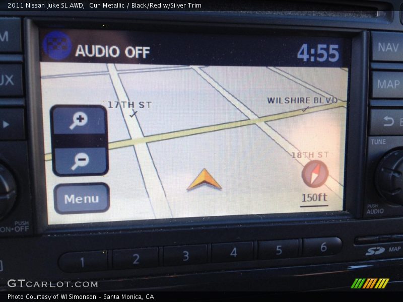 Gun Metallic / Black/Red w/Silver Trim 2011 Nissan Juke SL AWD