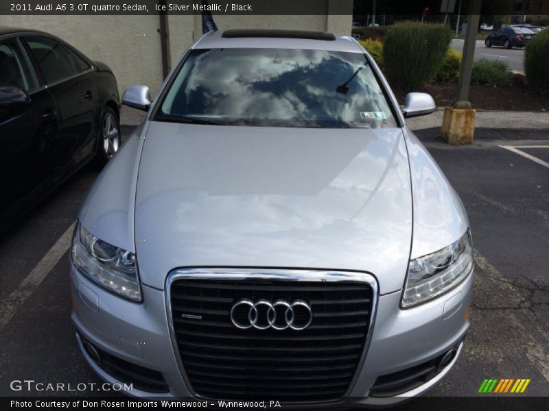 Ice Silver Metallic / Black 2011 Audi A6 3.0T quattro Sedan