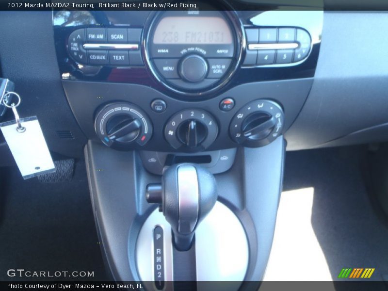 Brilliant Black / Black w/Red Piping 2012 Mazda MAZDA2 Touring