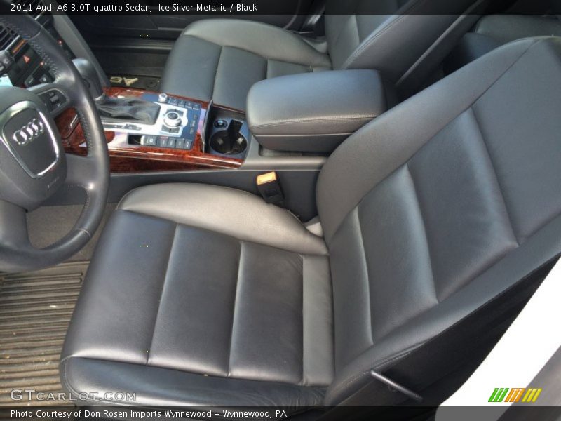 Ice Silver Metallic / Black 2011 Audi A6 3.0T quattro Sedan