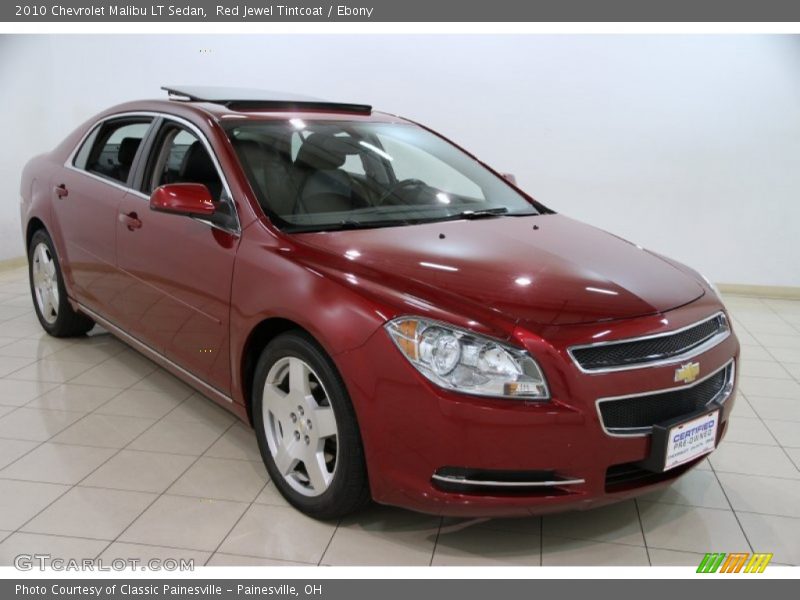 Red Jewel Tintcoat / Ebony 2010 Chevrolet Malibu LT Sedan