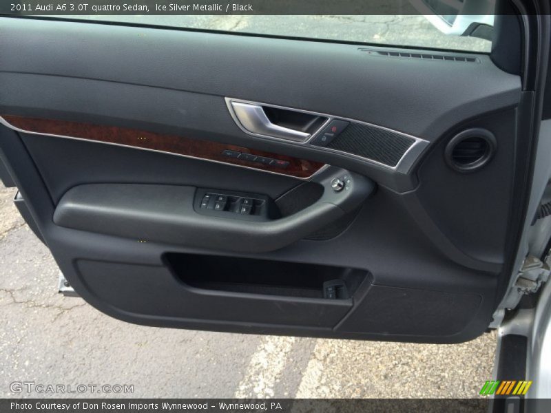 Ice Silver Metallic / Black 2011 Audi A6 3.0T quattro Sedan
