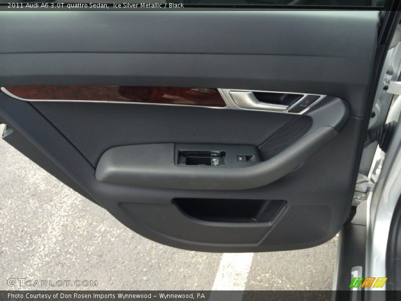 Ice Silver Metallic / Black 2011 Audi A6 3.0T quattro Sedan